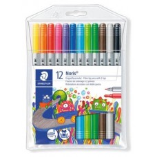 ESTUCHE CARTÓN CON 12 ROTULADORES DOBLE PUNTA COLORES NEÓN STAEDTLER 3200 C12 (Espera 4 dias)